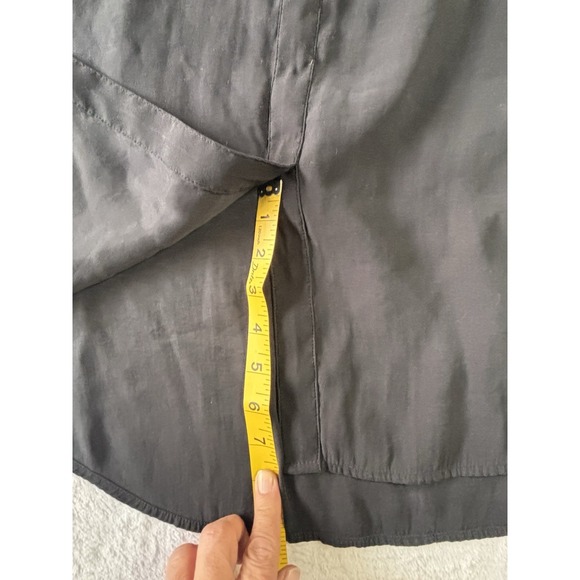 J-Jill Women's Tunic Black Dress Size Small with Pockets Sleeveless Summer Beach - Picture 8 of 13